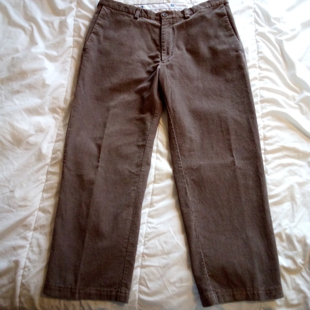 Corduroy Pants. Men's. Haggar Clothing. Camel. 34"